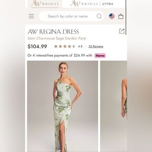 AW Regina dress sage garden party